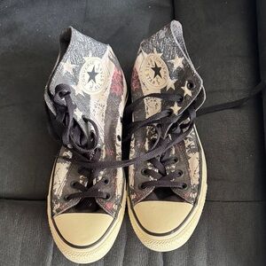 Converse American Flag High-Tops with Star Design